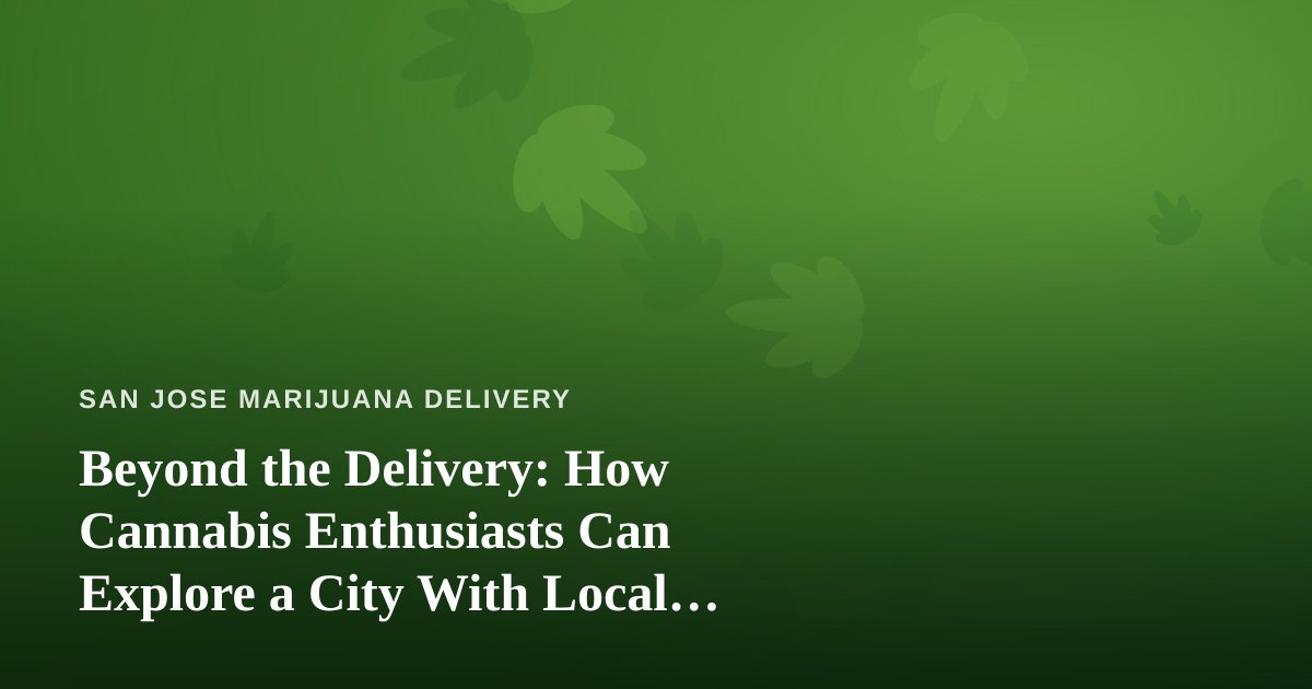 Beyond the Delivery: How Cannabis Enthusiasts Can Explore a City With Local Guides