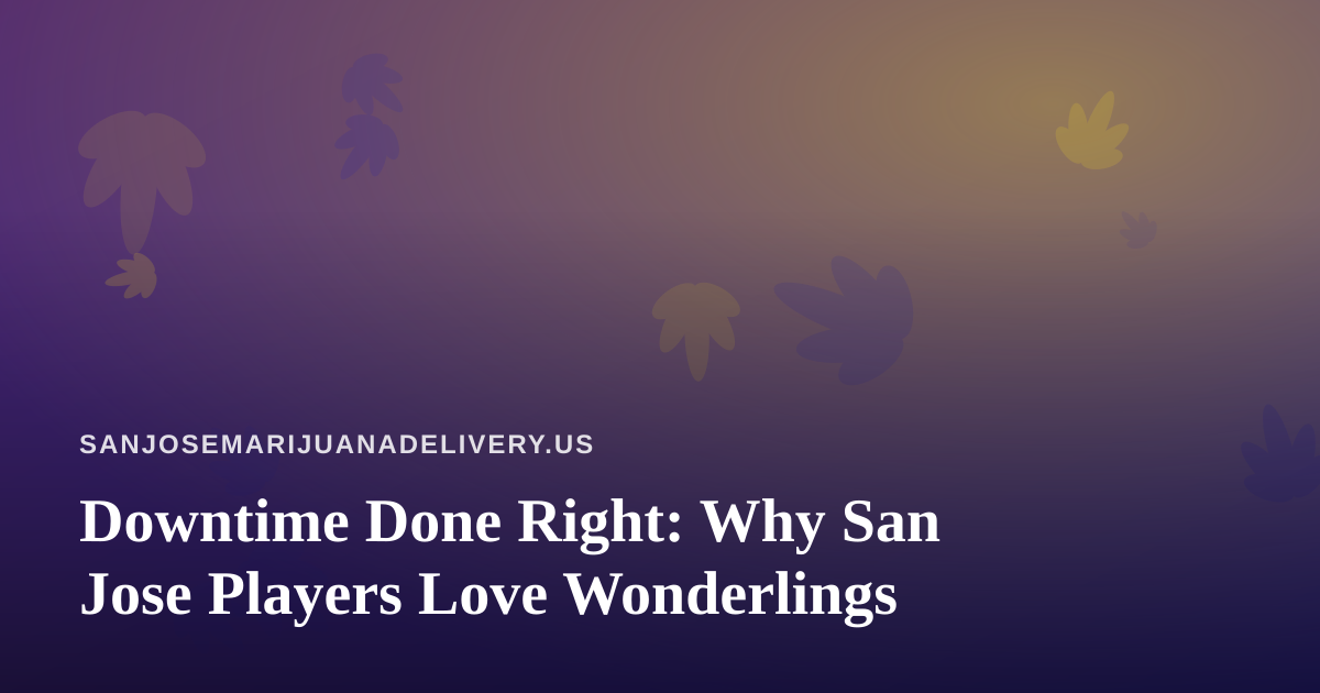 Downtime Done Right: Why San Jose Players Love Wonderlings